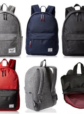 代购Herschel Classic背包中大号旅行休闲帆布书包学生双肩包30L