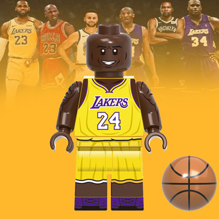 G0049科比NBA篮球明星第三方拼装男女孩积木人仔益智儿童玩具