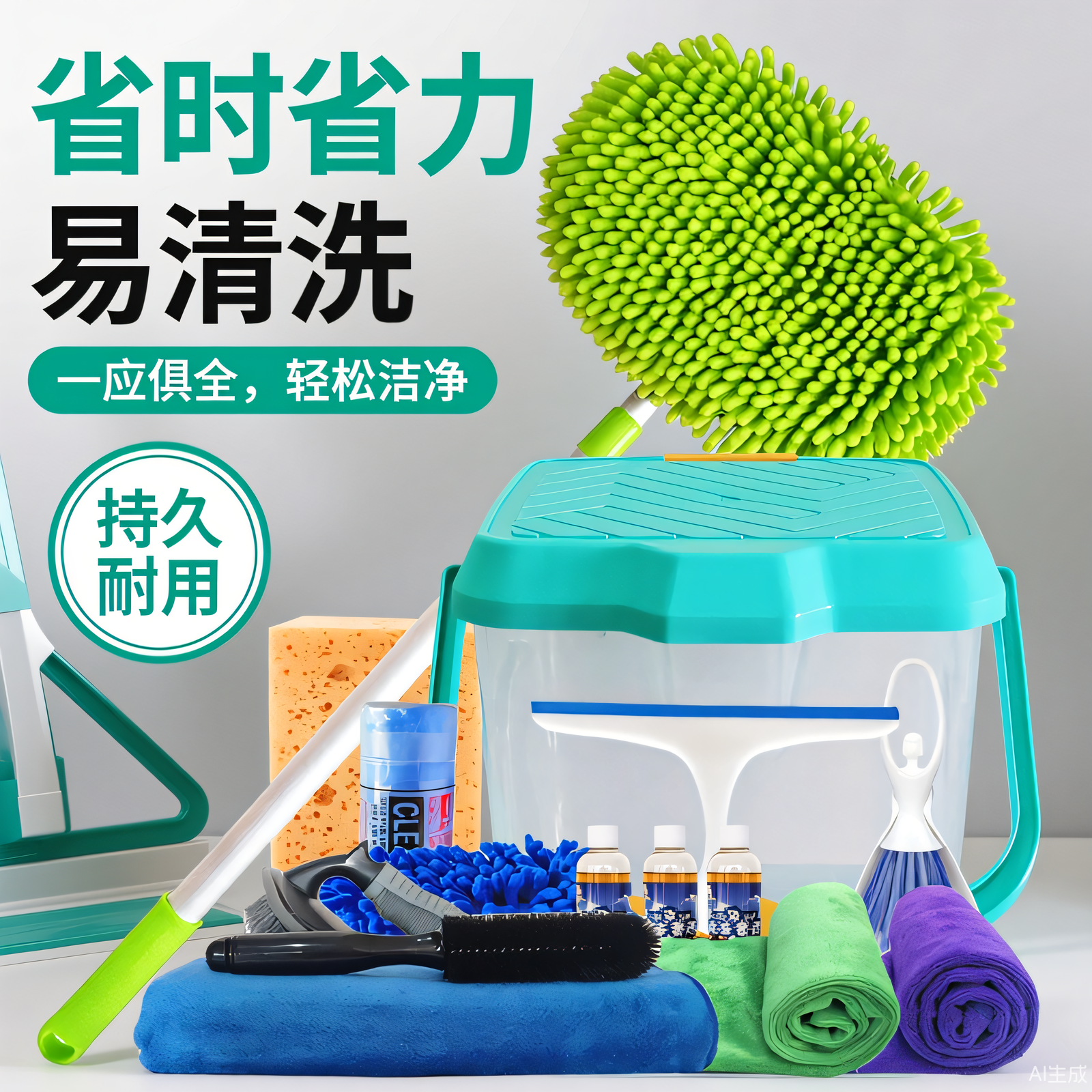 洗车工具全套家用洗车拖把伸缩神器套装汽车用品海绵擦洗车泡沫液