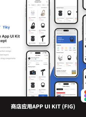 移动端商店应用APP手机商城UI界面 KIT页面FIHMA文件 (FIG)