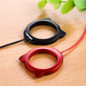 铝合金手机指环绳个性 挂件挂环礼物挂件吊坠扣情侣定制轻 创意女款