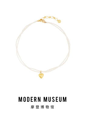 MODERNMUSEUM丘比特系列双层缠绕吊坠爱心项链