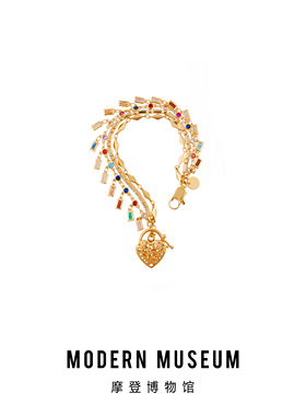 MODERNMUSEUM双层手链女小众设计感少爱心丘比特系列手饰手链