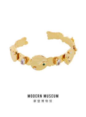MODERNMUSEUM摩登博物馆原创设计师品牌轻奢气质罗马系列开口手镯