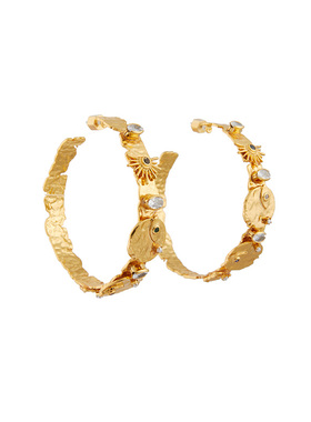 MODERNMUSEUM摩登博物馆耳环女原创设计罗马系列镀金夸张c型耳饰