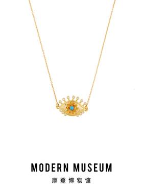 MODERNMUSEUM 恶魔之眼吊坠项链女原创设计师款多元素高级感颈链