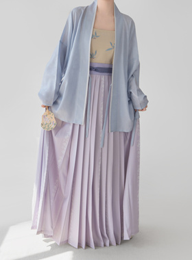 【观止织造｜春风】宋制汉服飞机袖对襟衫百迭裙多色清新文艺日常