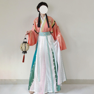 【观止织造|桃花酿】晋汉服晋襦12破交窬裙提花绣花百搭日常传统