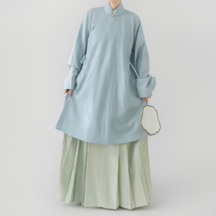 【观止织造｜宜春中长衫】明制汉服竖领立领衫宜昌博文物日常百搭