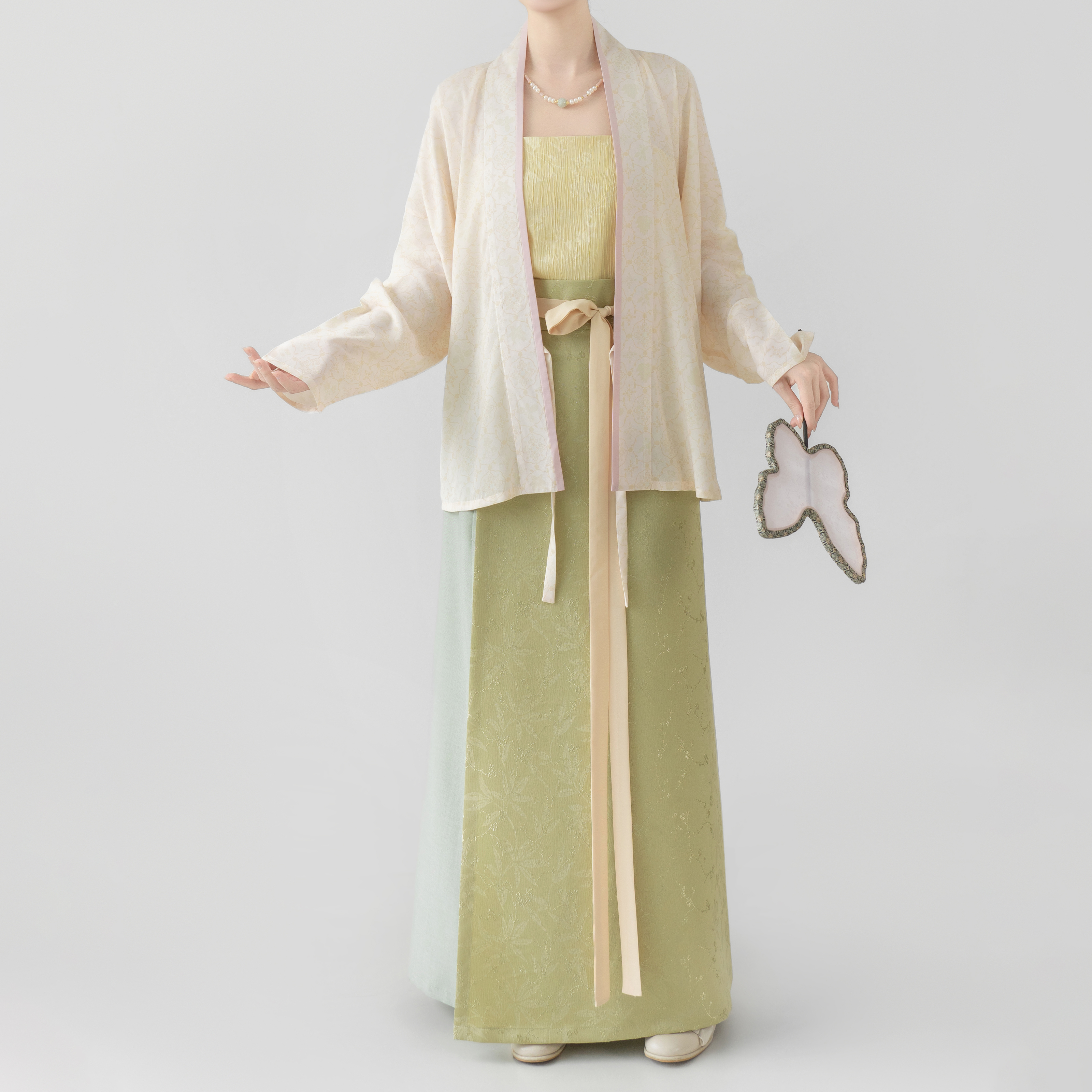 观止织造宋制传统日常旋裙汉服夏