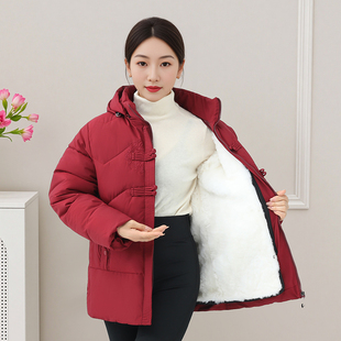 冬季中老年加厚羊皮毛一体棉袄整皮裁剪可拆卸内胆妈妈装防风外套