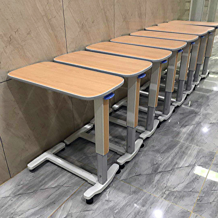 老人护理桌吃饭桌abs可升降移动餐桌 床上床边电脑休闲桌医用餐桌