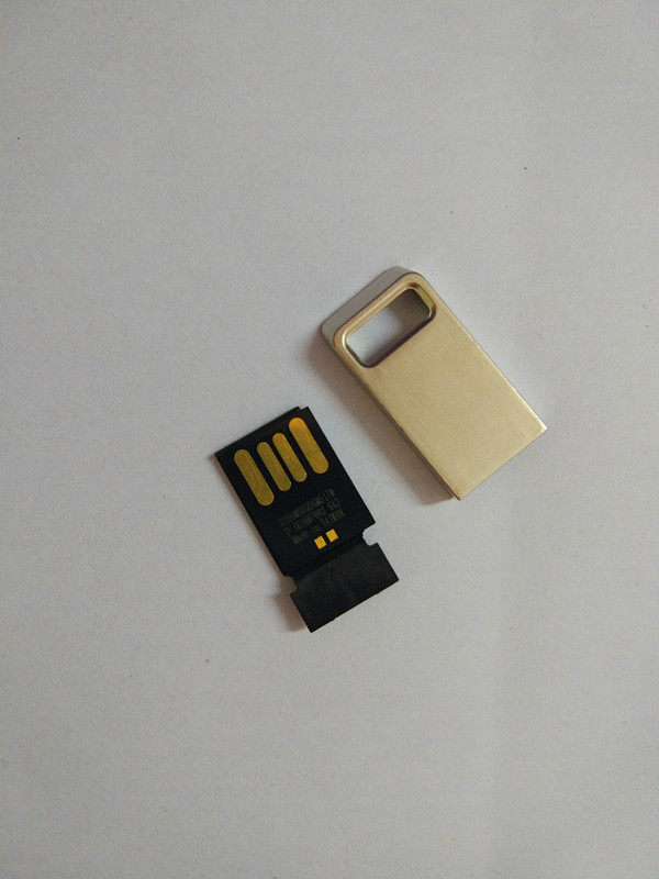 短款黑胶体防水U盘金属一体超小便携DIY外壳可换闪迪1.6长简约方