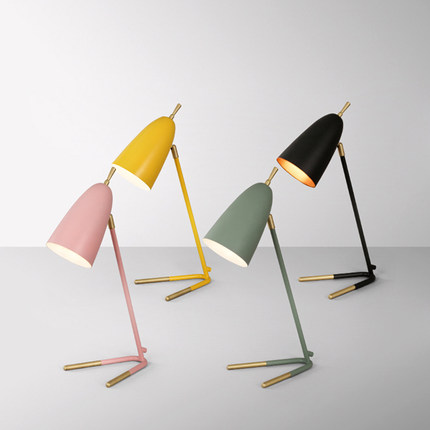 北欧简约书房书桌护眼阅读led灯卧室床头时尚客厅马卡龙装饰台灯