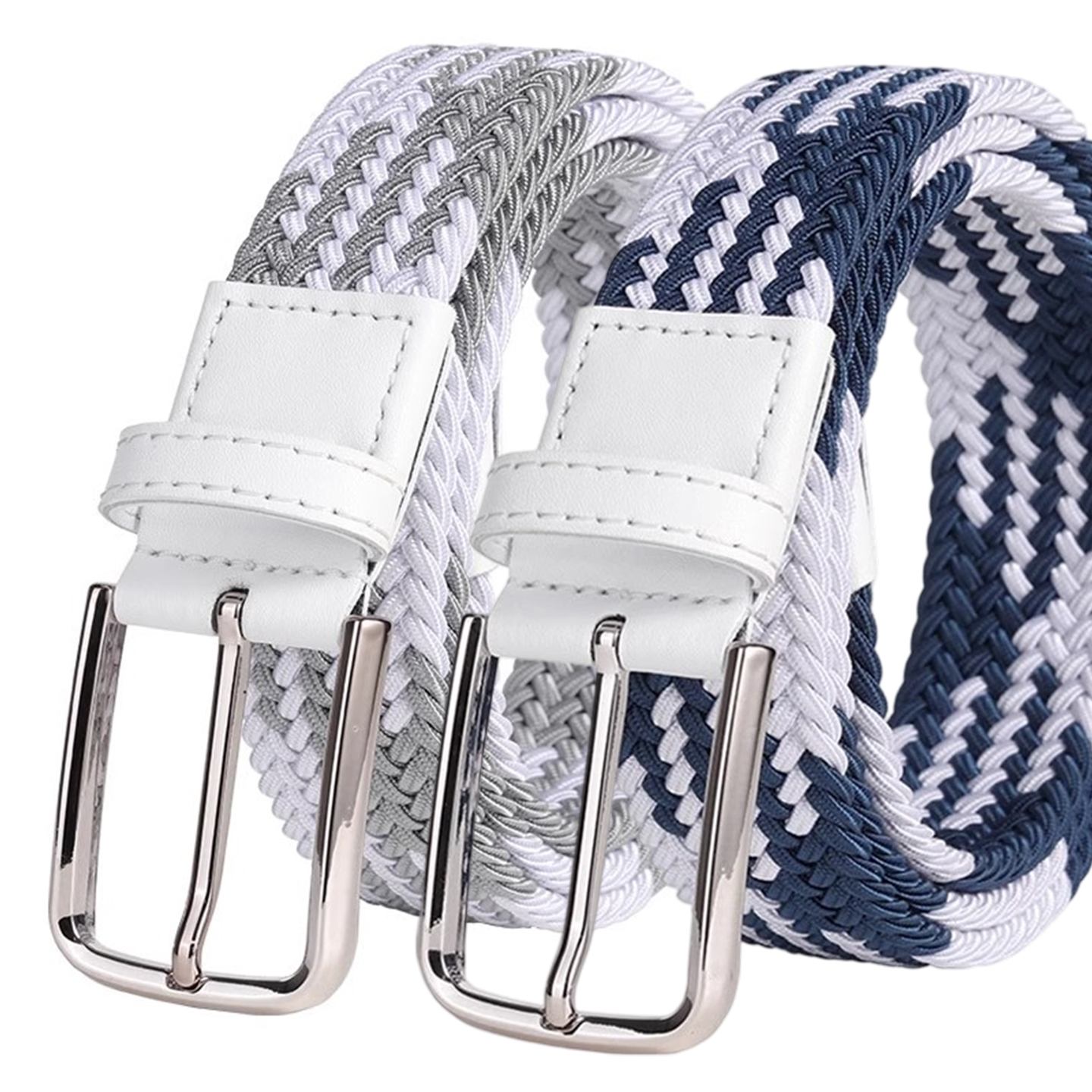 高尔夫皮带男女同款弹力编织腰带针扣golf户外运动商务休闲裤带男