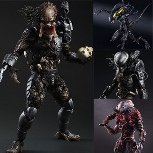 PA改 2代铁血战士大战异形手办 1代关节可动人偶模型公仔摆件盒装