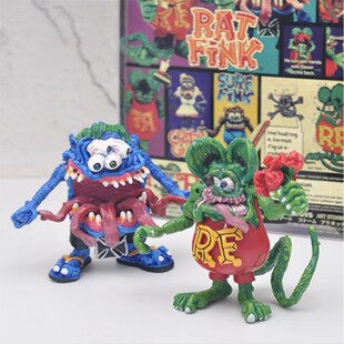 老鼠芬克传奇 疯狂老鼠 四眼怪 可动玩偶玩具摆件手办模型礼物