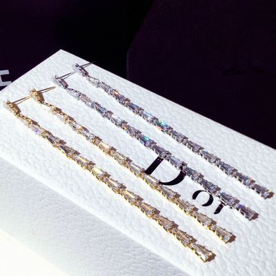 韩系高级感流苏银耳环防过敏