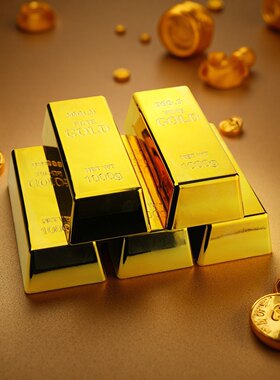 仿真样品金条金砖道具门档塑料假元宝黄金块模型摄影摆件场景装饰