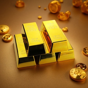 仿真样品金条金砖道具门档塑料假元宝黄金块模型摄影摆件场景装饰