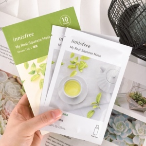 起皮修正液！个位数的面膜太牛啦~国产悦家悦享鲜萃绿茶面膜10片