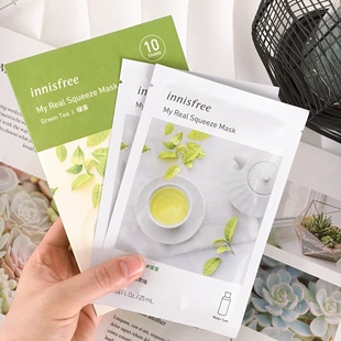 起皮修正液!个位数的面膜太牛啦~国产悦家悦享鲜萃绿茶面膜10片