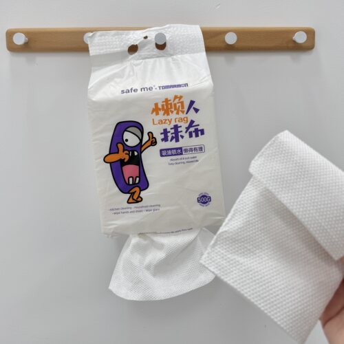 日抛抹布更干净 超厚~safe me悬挂式懒人抹布180抽厚实清洁