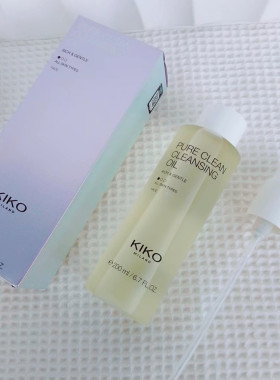 以油溶油！溶妆速度嘎嘎快~意大利KIKO净澈柔和卸妆油清爽200ml