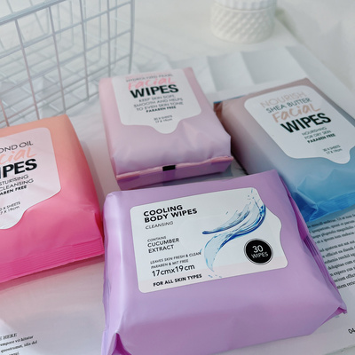 面部湿巾新风尚~Facial  WIPES面部清洁湿巾保湿卸妆湿巾便携装