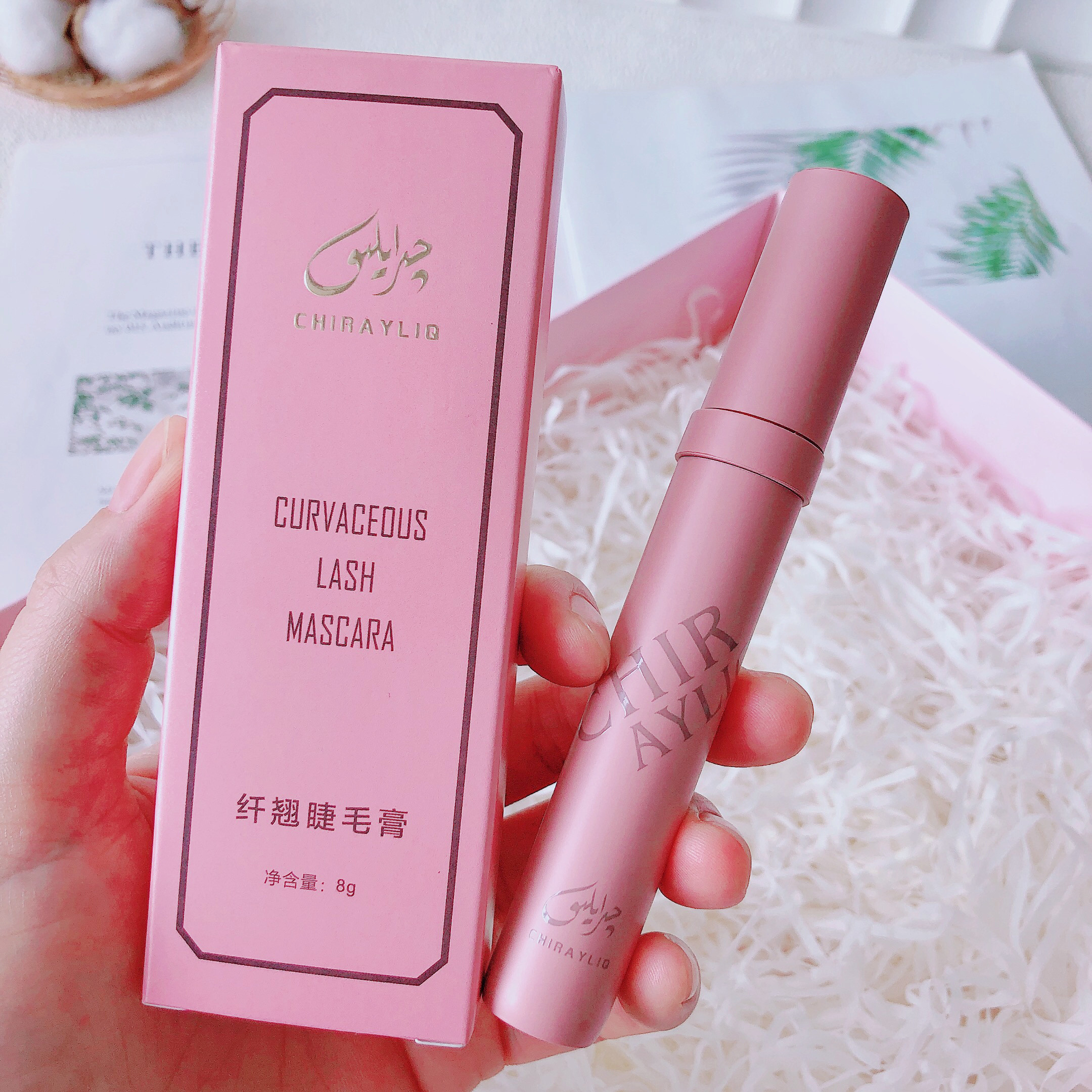 原生太阳花睫毛太绝了~CHIRAYLIQ纤翘睫毛膏防水速干自然卷翘