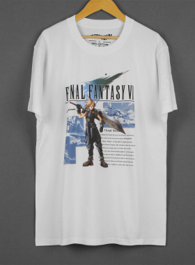 最终幻想7FF7克劳德蒂法Final Fantasy游戏休闲棉短袖男T恤Shirt