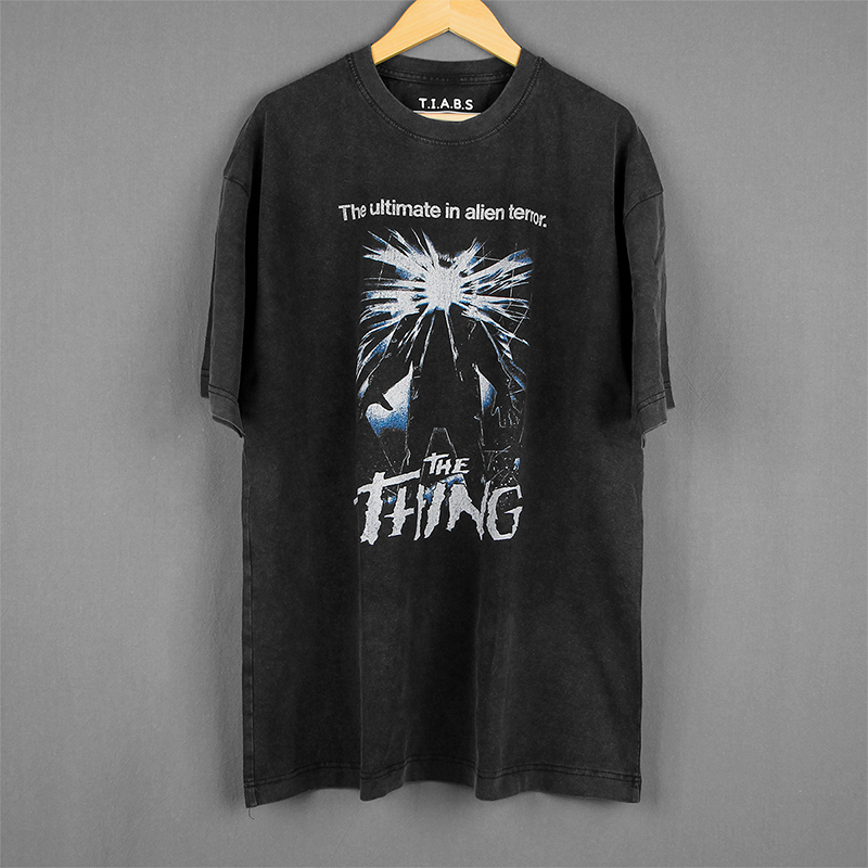 怪形 T恤 The Thing异形突变第三型科幻电影短袖纯棉黑色T-Shirt-封面