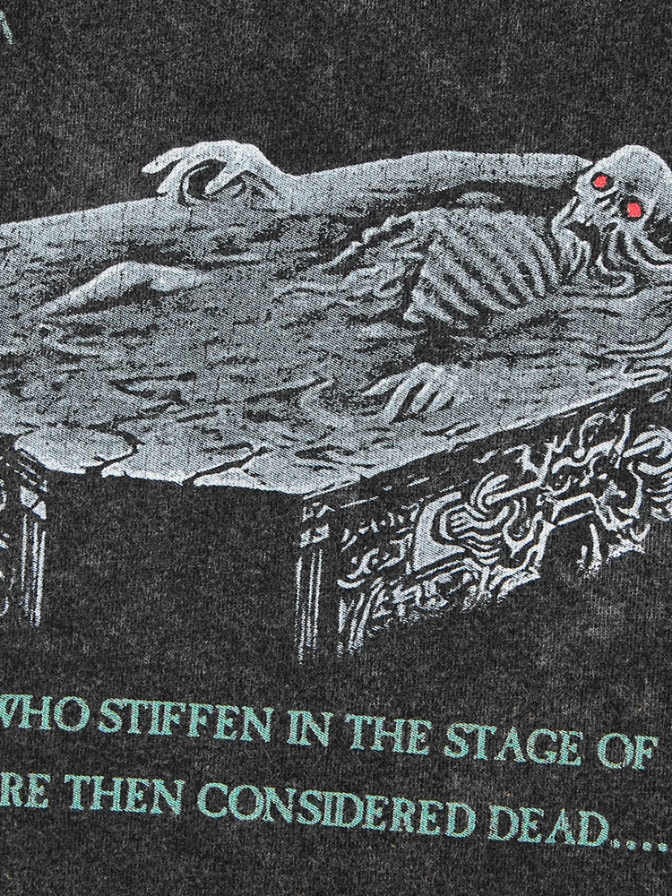 Gorguts Considered Dead death metal чистый хлопок стирка off-shoulder тяжелый ретро мужская футболка с коротким рукавом