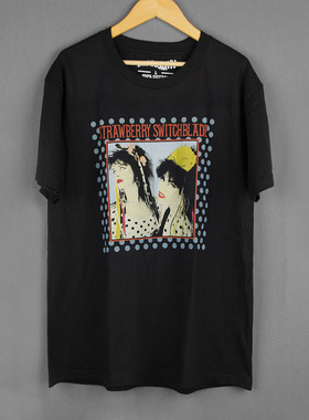 Strawberry Switchblade 新浪潮合成器流行音乐休闲T恤日常短袖