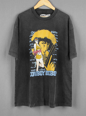 星际牛仔Cowboy Bebop渡边信一混沌武士动漫休闲休闲短袖男女T恤