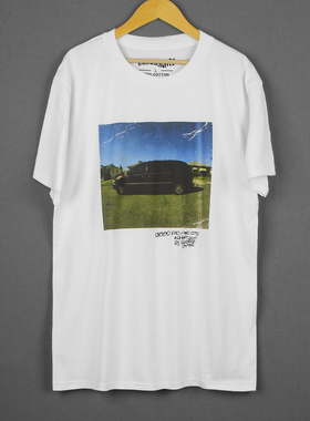 Kendrick Lamar Good Kid M.A.A.d City 印花短袖意识说唱纯棉T恤