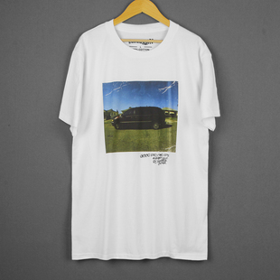 Kid Good M.A.A.d City 意识说唱纯棉T恤 Kendrick 印花短袖 Lamar