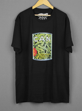 Can Ege Bamyasi Experimental 德国泡菜摇滚乐队纯棉短袖罐头T恤