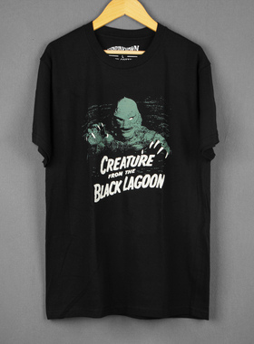 黑湖妖潭Creature from Black Lagoon短袖水洗长袖电影印花TShirt