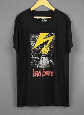 Bad Brains坏脑华盛顿硬核朋克乐队Dr.Know水洗纯棉长袖短袖男T恤