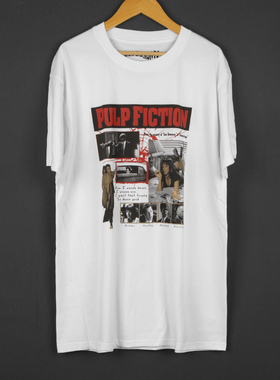 Bad Taste坏品味低俗小说Pulp Fiction昆汀电影周边纯棉短袖男T恤