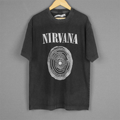 Nirvana短袖 Pop涅槃柯本西雅图摇滚水洗男女T恤 Sup Kurt Cobain
