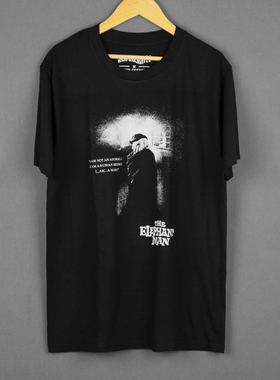 象人The Elephant Man大卫林奇电影短袖橡皮头夏季休闲T恤T-Shirt