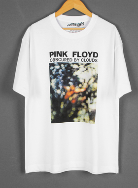 Pink Floyd Obscured By Clouds迷幻前卫摇滚乐队印花休闲短袖T恤