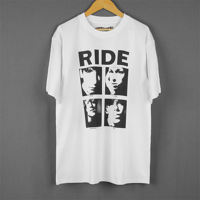 Ride纯棉美式休闲圆领印花男短袖