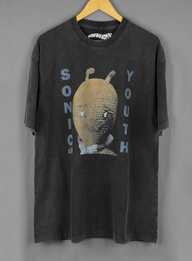 Sonic Youth Dirty 音速青年欧美摇滚短袖水洗纯棉美潮男夏季T恤