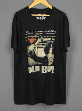老男孩T恤Old Boy电影朴赞郁杀人回忆纯棉休闲短袖人像男女T恤