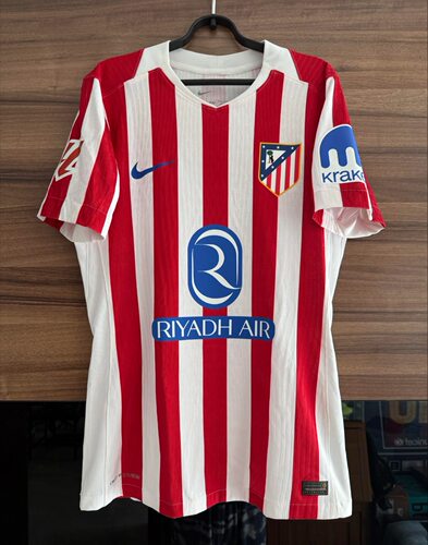 Nike耐克2025新款马德里竞技主场球员版adv短袖足球服HJ4541-614