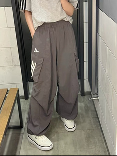 Adidas阿迪达斯女子防晒速干凉爽多口袋宽松运动休闲长裤 JZ2333