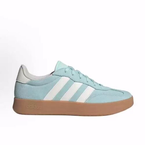 adidas阿迪达斯德训鞋女鞋经典低帮T头浅蓝白色休闲板鞋JQ4238